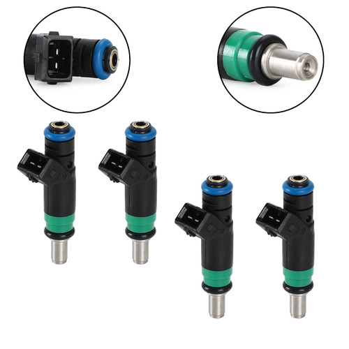 4pcs Fuel Injectors 98MF-BB Fit Ford Fiesta V 2001-2008 Fusion 2002-2012 1.4L 4pcs Fuel Injectors 98MF-BB Fit Ford Fiesta V 2001-2008 Fusion 2002-2012 1.4L