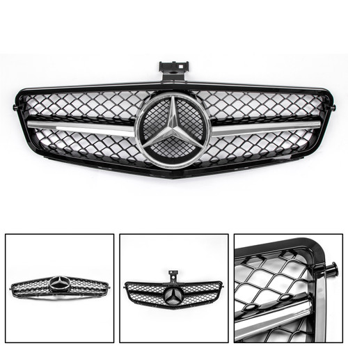 Gloss Black Chrome Grille For Benz W204 C-Class C300 C350 ABS 2008-2014 Gloss Black Chrome Grille For Benz W204 C-Class C300 C350 ABS 2008-2014
