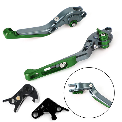 Adjustable Clutch Brake Lever for Yamaha MT-09 Tracer 900/GT 21-22 YZF R6 17-20 GRN Adjustable Clutch Brake Lever for Yamaha MT-09 Tracer 900/GT 21-22 YZF R6 17-20 GRN