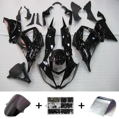 Fairing Kit Bodywork Injection ABS fit For Kawasaki ZX6R 636 2013-2018 Black #4