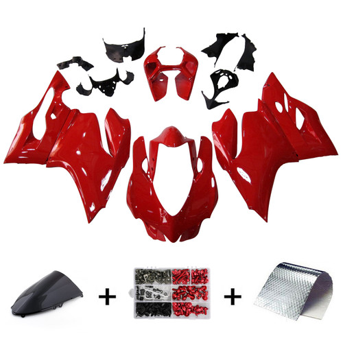 Fairing Injection Plastic Kit Red White Fit For Ducati 1199/899 2012-2014 Red #1