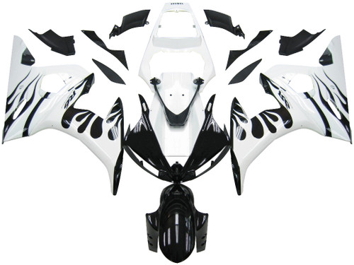 Injection Fairing Kit Bodywork Plastic ABS fit For Yamaha YZF 600 R6 2005 #6