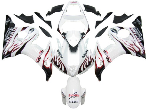 Injection Fairing Kit Bodywork Plastic ABS fit For Yamaha YZF 600 R6 2005 #12