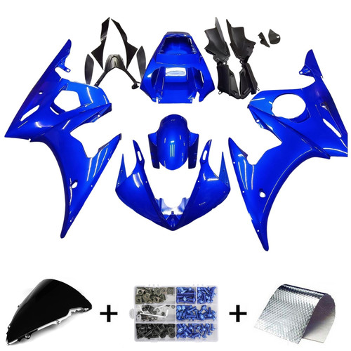 2005 Yamaha YZF 600 R6 Amotopart Injection Fairing Kit Bodywork Plastic ABS #16