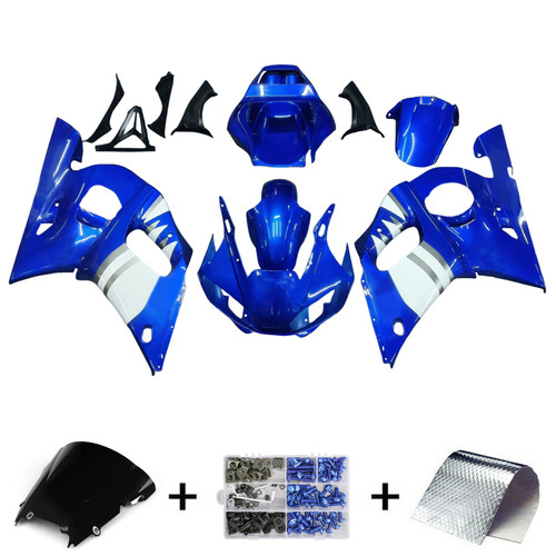 1998-2002 Yamaha YZF 600 R6 Injection Fairing Kit Bodywork Plastic ABS #107 Amotopart Fairing