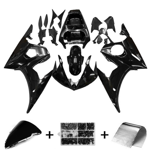 2005 Yamaha YZF 600 R6 Injection Fairing Kit Bodywork Plastic ABS #146 Amotopart Fairing