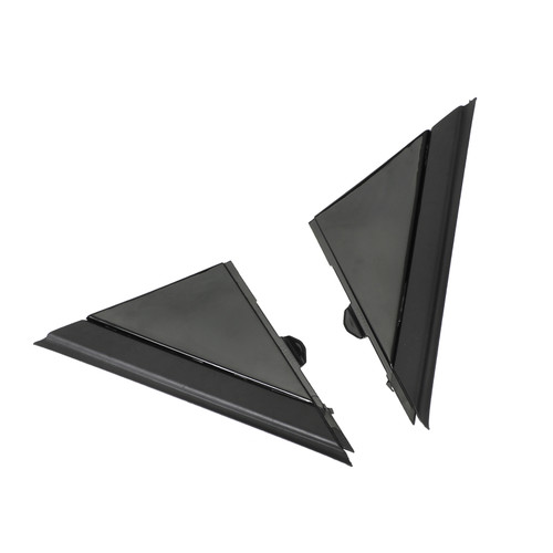 Gloss Black Left & Right Door Mirror Flag Cover Moldings For Fiat 500 2012-2017 Gloss Black Left & Right Door Mirror Flag Cover Moldings For Fiat 500 2012-2017