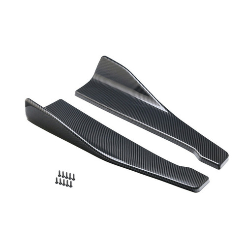 48cm Skirt Spoiler Rear Lip/Side Extension Rocker Splitters Winglet Wings Carbon 48cm Skirt Spoiler Rear Lip/Side Extension Rocker Splitters Winglet Wings Carbon