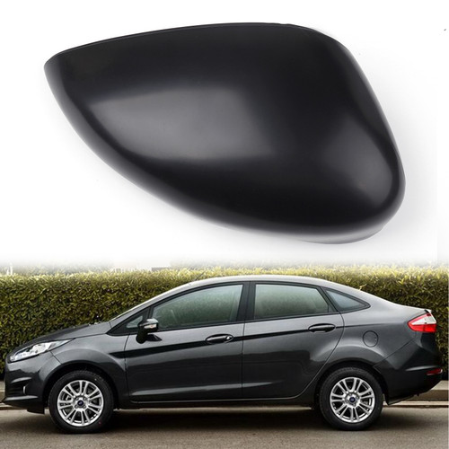 Right Matte Black Wing Door Side Rearview Mirror Cover Cap For Ford Fiesta 09-15 Right Matte Black Wing Door Side Rearview Mirror Cover Cap For Ford Fiesta 09-15