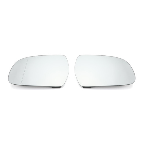 Door Mirror White Glass Heated Pair 8K0857535/6F Fit For Audi A4 B9 13-16 Generic