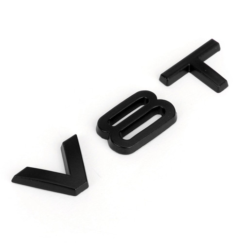 V8T Emblem Badge Fit For AUDI A1 A3 A4 A5 A6 A7 Q3 Q5 Q7 S6 S7 S8 S4 SQ5 Black V8T Emblem Badge Fit For AUDI A1 A3 A4 A5 A6 A7 Q3 Q5 Q7 S6 S7 S8 S4 SQ5 Black