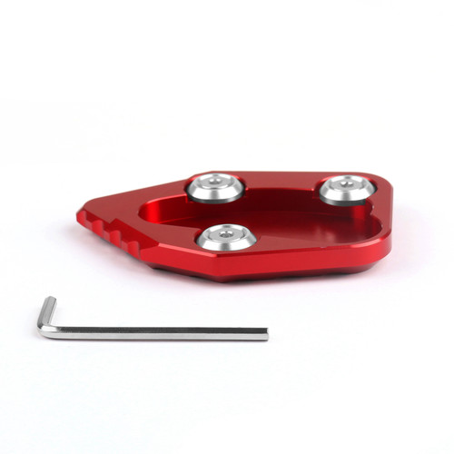 Kickstand Side Stand Support Plate Pad For Honda CBR1000RR 2008-2016 Red Kickstand Side Stand Support Plate Pad For Honda CBR1000RR 2008-2016 Red