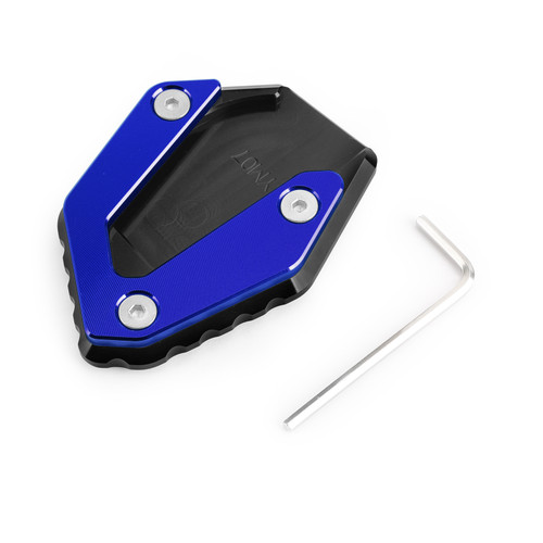 Side Stand Kickstand Enlarger Plate For YAMAHA MT07 FZ07 TRACER 700 14-19 Blue