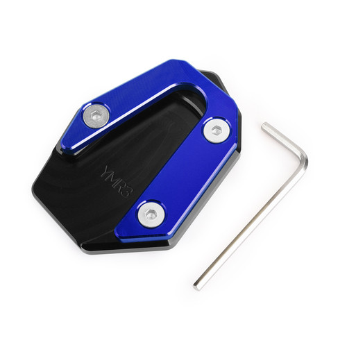 Side Stand Kickstand Enlarger Plate For YAMAHA YZF R25 R3 MT-25 MT-03 14-19 Blue Side Stand Kickstand Enlarger Plate For YAMAHA YZF R25 R3 MT-25 MT-03 14-19 Blue