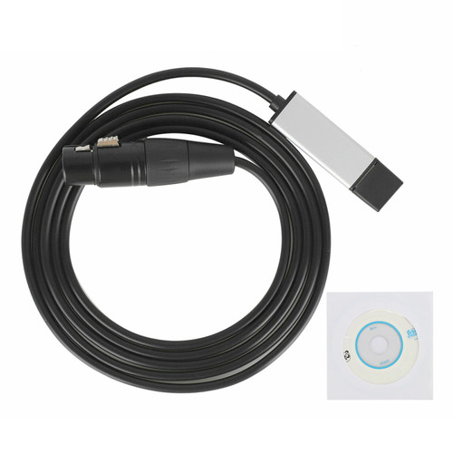 USB to DMX Interface Adapter DMX512 Stage Light Controller Cable For Computer USB to DMX Interface Adapter DMX512 Stage Light Controller Cable For Computer