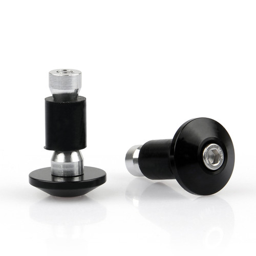 Universal Motorcycle Street Bike 7/8" Handlebar Grips Bar End Plugs Black Generic Universal Motorcycle Street Bike 7/8" Handlebar Grips Bar End Plugs Black Generic