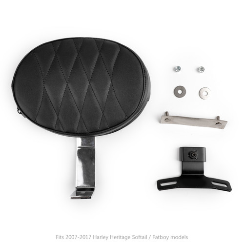 For Driver Seat Rider Backrest Back Rest Fatboy Heritage Softail 07-17 C For Driver Seat Rider Backrest Back Rest Fatboy Heritage Softail 07-17 C