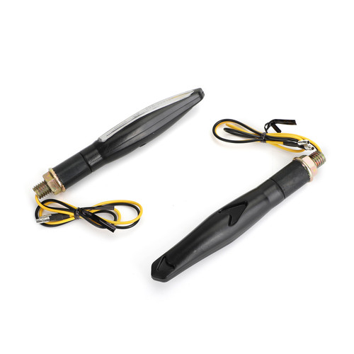 2x M10 Sequential Flowing LED Motorcycle Turn Signal Indicator Lights Lamp Amber 2x M10 Sequential Flowing LED Motorcycle Turn Signal Indicator Lights Lamp Amber