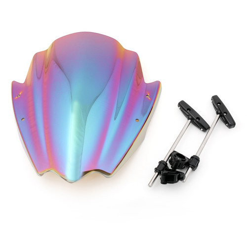 Universal Motorcycle Windshield 7/8" & 1" Handlebar Mount For Harley WI