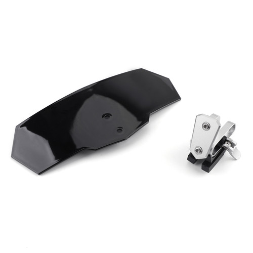 Universal Adjustable Windshield Extension Deflector For Honda Yamaha Black Universal Adjustable Windshield Extension Deflector For Honda Yamaha Black