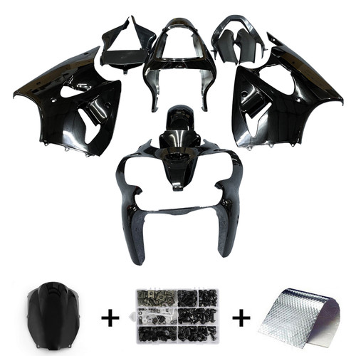 00-02 Kawasaki ZX6R 636 05-08 Kawasaki ZZR600 Amotopart Injection Fairing Kit Bodywork Plastic ABS #103