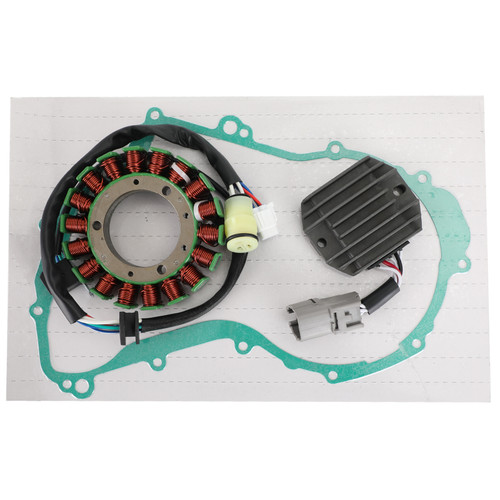 Magneto Stator+Voltage Rectifier+Gasket For Yamaha Wolverine 350 YFM350FX 02-05 Magneto Stator+Voltage Rectifier+Gasket For Yamaha Wolverine 350 YFM350FX 02-05
