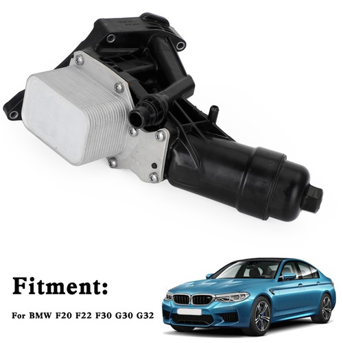BMW F20 F22 F30 G30 G32 X4 Engine Oil Cooler Filter Housing 11428596283 ...