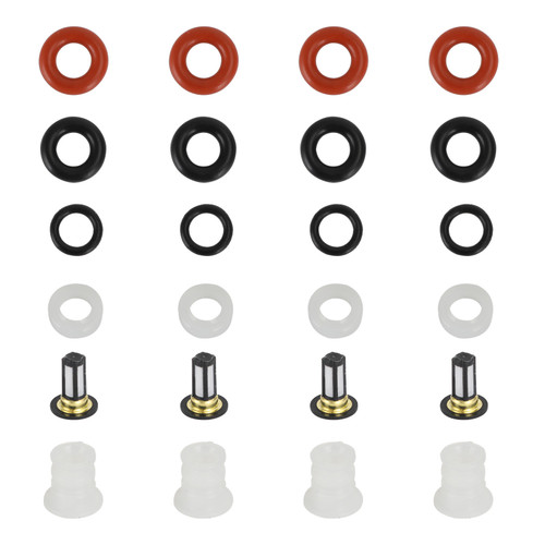 4PCS Fuel Injectors Repair Kit Filters O-Rings Fit Acura RSX TSX Honda Civic 4PCS Fuel Injectors Repair Kit Filters O-Rings Fit Acura RSX TSX Honda Civic