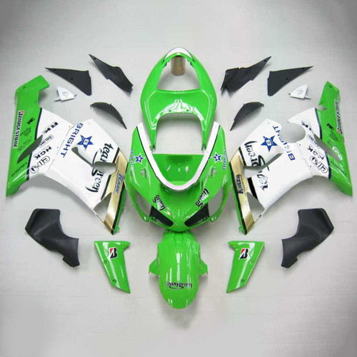 Injection Fairing Kit Bodywork Plastic ABS fit For Kawasaki ZX6R 636 2005-2006 #110