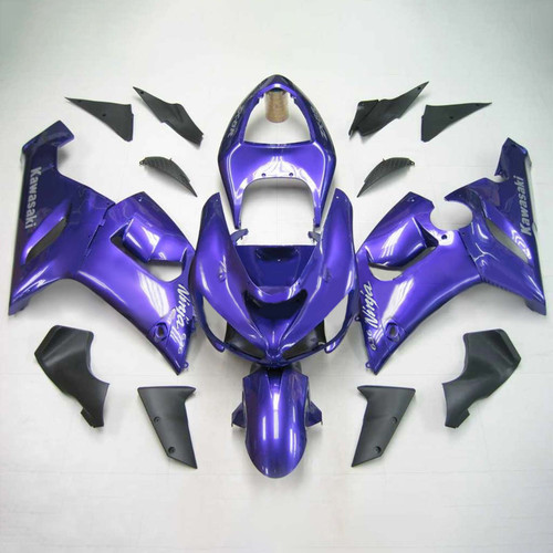 Injection Fairing Kit Bodywork Plastic ABS fit For Kawasaki ZX6R 636 2005-2006 #141