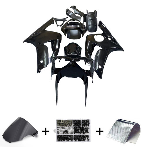 2003-2004 Kawasaki ZX6R 636 Amotopart Injection Fairing Kit Bodywork Plastic ABS #104
