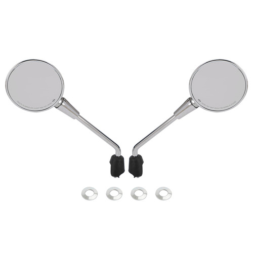 Left & Right Rearview Mirror Chrome For Vespa Primavera 50 125 150 2014-2022 Left & Right Rearview Mirror Chrome For Vespa Primavera 50 125 150 2014-2022
