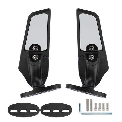 Adjustable Wing Fin Rearview Mirrors For Honda RVT1000R VTR1000 SP 2000-2006 Adjustable Wing Fin Rearview Mirrors For Honda RVT1000R VTR1000 SP 2000-2006