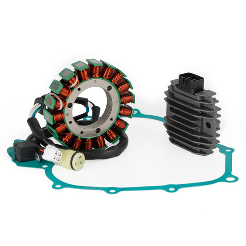 Magneto Stator+Voltage Rectifier+Gasket For Yamaha YFM660 Grizzly YXR660 Rhino Magneto Stator+Voltage Rectifier+Gasket For Yamaha YFM660 Grizzly YXR660 Rhino