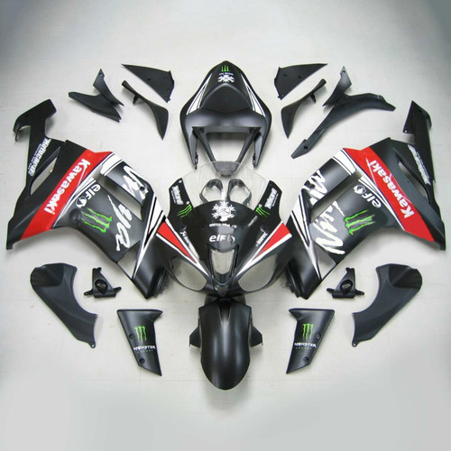 Injection Fairing Kit Bodywork Plastic ABS fit For Kawasaki ZX6R 636 2007-2008 136
