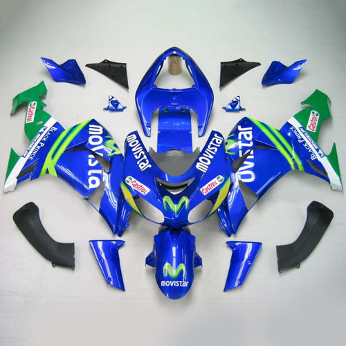 Injection Fairing Kit Bodywork Plastic ABS fit For Kawasaki ZX10R 2006-2007 126