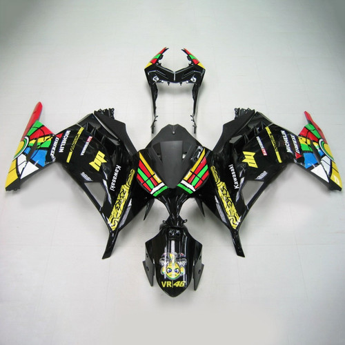 Injection Fairing Kit Bodywork Plastic ABS fit For Kawasaki EX300/Ninja300 2013-2017 109