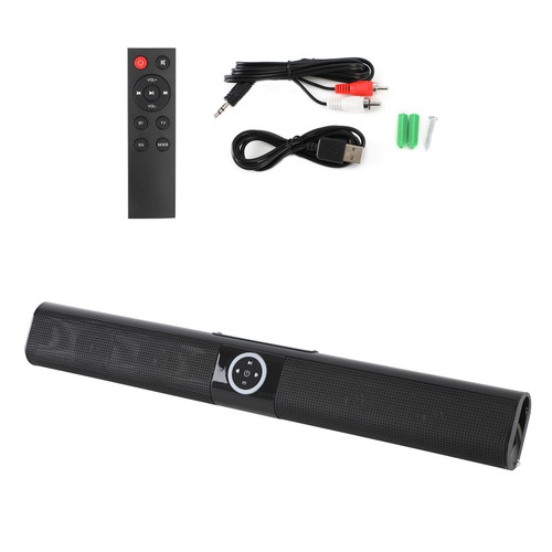 Wireless Bluetooth Sound Bar 4 Speaker TV Home Theater with FM,AUX,Ring Light