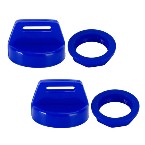 2 Pack Blue Ignition Key Cover w/Nut For Polaris RZR XP 570 800 900 1000 5433534 2 Pack Blue Ignition Key Cover w/Nut For Polaris RZR XP 570 800 900 1000 5433534