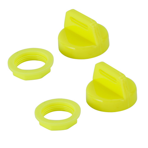 2X Yellow Ignition Key Cover w/Nut For Polaris RZR XP 570 800 900 1000 5433534