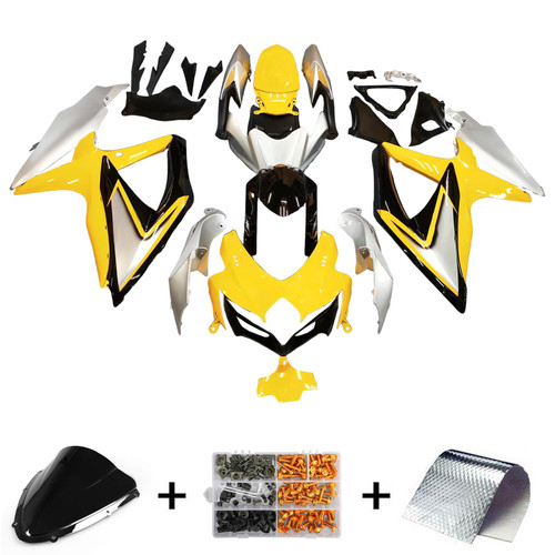 2008-2010 Suzuki GSXR 600/750 K8 Amotopart Injection Fairing Kit Bodywork Plastic ABS #127