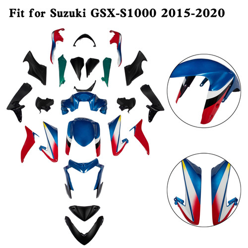 Injection Plastic Bodywork Fairing Kit for Suzuki GSX-S 1000 GSXS 2015-2020 14#