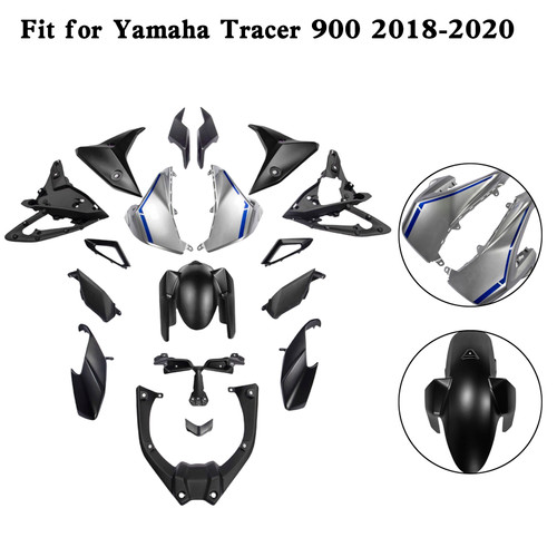 Injection ABS Plastic Bodywork Fairing Kit for Yamaha Tracer 900 2018-2020 1#