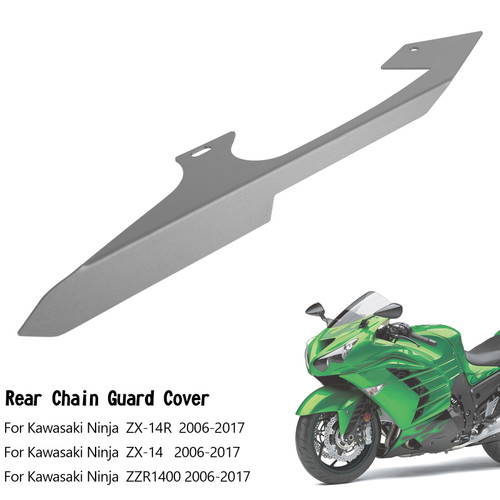Sprocket Chain Guard Cover For Kawasaki Ninja ZZR1400 ZX14 ZX14R 20062017 Titanium