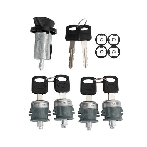 Ignition & Four Door Lock Cylinder Tumbler Barrel 4 Keys For Ford E Series Van Ignition & Four Door Lock Cylinder Tumbler Barrel 4 Keys For Ford E Series Van