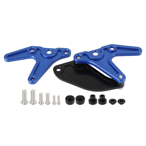 Aluminum Motorcycle Stand Hook Sprocket Toe Guard For Yamaha YZF-R7 R7 2022 Blue