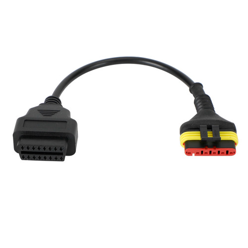 OBD2 6 pin Diagnostic Code Reader Adapter Scanner Cable For Benelli Motorcycle OBD2 6 pin Diagnostic Code Reader Adapter Scanner Cable For Benelli Motorcycle