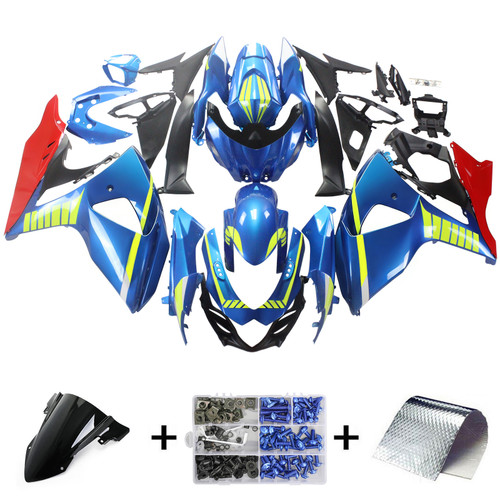 2009-2016 Suzuki GSXR1000 K9 Amotopart Injection Fairing Kit Bodywork Plastic ABS #127