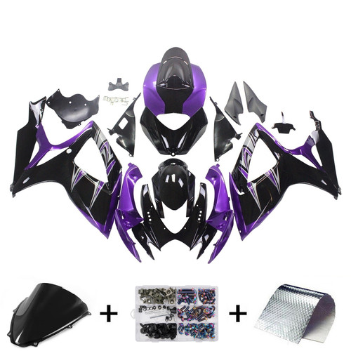 2006-2007 Suzuki GSXR 600/750 K6 Amotopart Injection Fairing Kit Bodywork Plastic ABS #114
