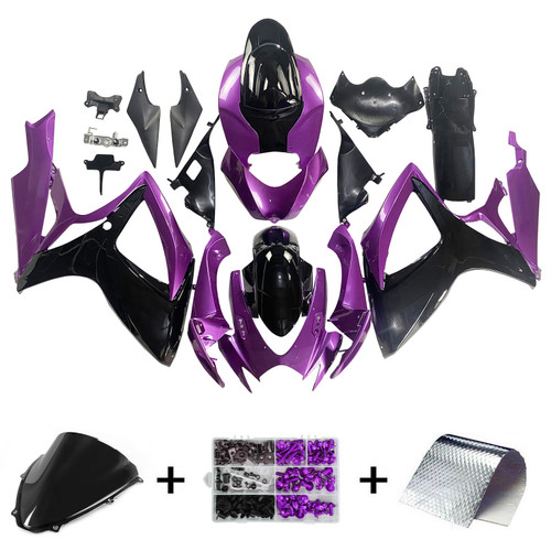2006-2007 Suzuki GSXR 600/750 K6 Amotopart Injection Fairing Kit Bodywork Plastic ABS #133